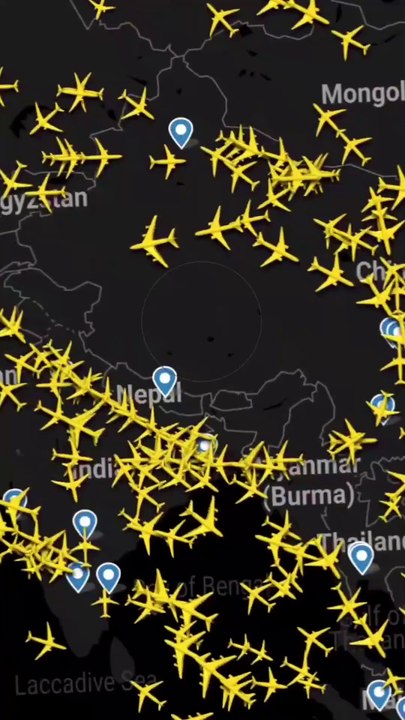 Why Planes Don't fly Over Tibet ✈️ No-Fly Zone🚫#tibet #noflyzone #facts