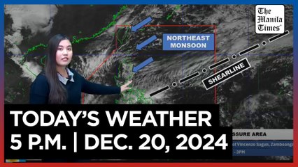 Dec. 20, 2024 Weather Update at 5 P.M. ☀️