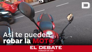 La técnica del retrovisor para robar motos