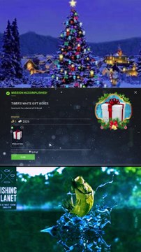 Collecting 10 White Gift Boxes for Santa's Bags of Gifts Event at Tiber River | Fishing Planet