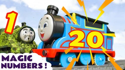 Thomas and Friends Magic Numbers Toy Train Story with 20 Thomas trains