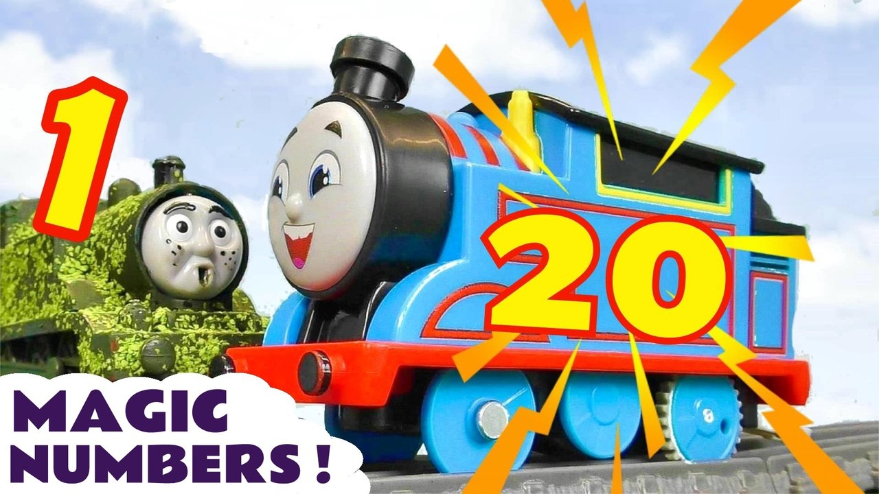 Thomas and Friends Magic Numbers Toy Train Story with 20 Thomas trains ...