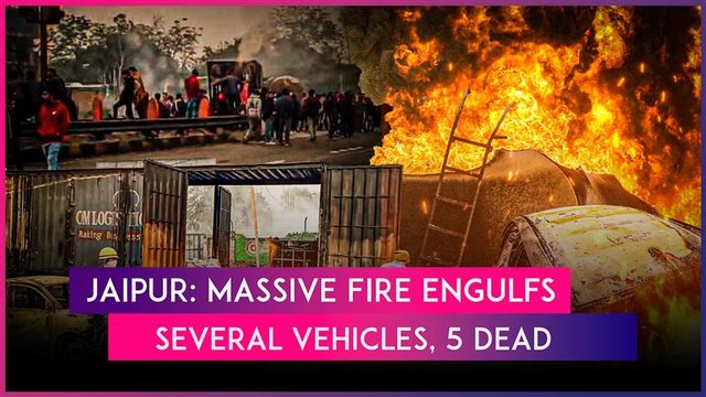 Jaipur: 5 Burnt Alive After Truck Carrying Chemicals Catches Fire Near Petrol Pump On Ajmer Road