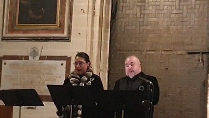 Montserrat Martí Caballé y Luis Santana interpretan el 'Padre Nuestro' en la Catedral de Toledo