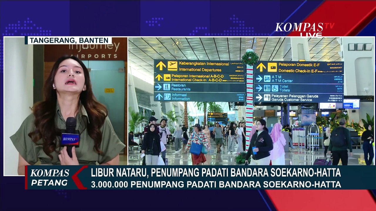 Libur Nataru, Begini Pantauan Kepadatan Penumpang di Bandara Soetta dan Stasiun Senen