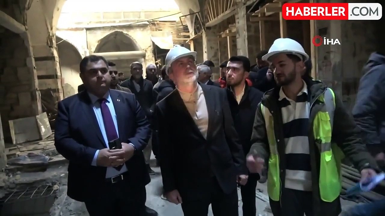 Kahramanmaraş Kapalı Çarşısı'nda Restorasyon Çalışmaları Devam Ediyor