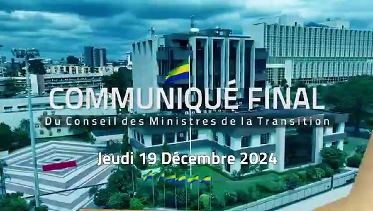 [#Communiqué] 🎥 Compte rendu du Conseil des Ministres du 19 décembre 2024