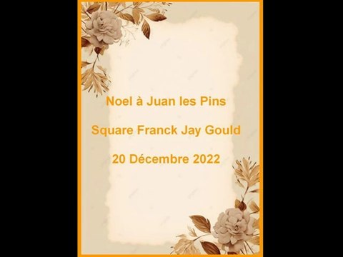 Juan Les Pins Noel - Square Franck Jay Gould decembre 2022