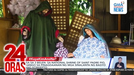 Isa sa 3 belen sa National Shrine of Saint Padre Pio, hango sa pinagdaanan ng mga sinalanta ng bagyo ang konsepto | 24 Oras