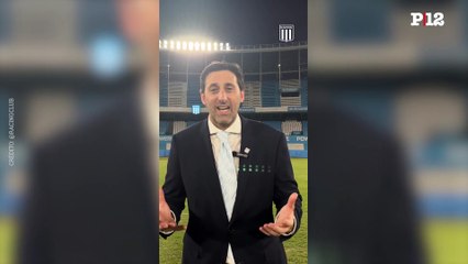 "Vamos a trabajar incansablemente": Milito saludó a los hinchas desde el Cilindro en su primer día como presidente