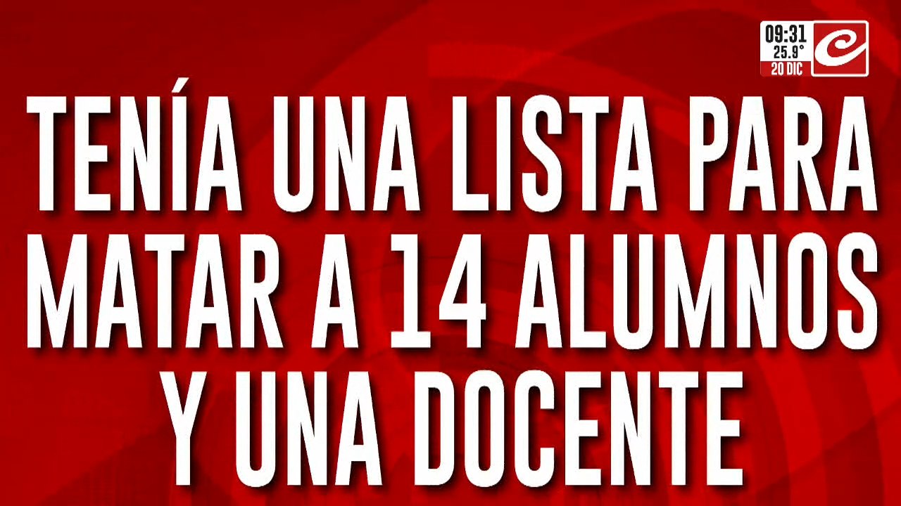 Llevó un arma a la escuela y amenazó a todos: "Se van a arrepentir de llamarme rarita"