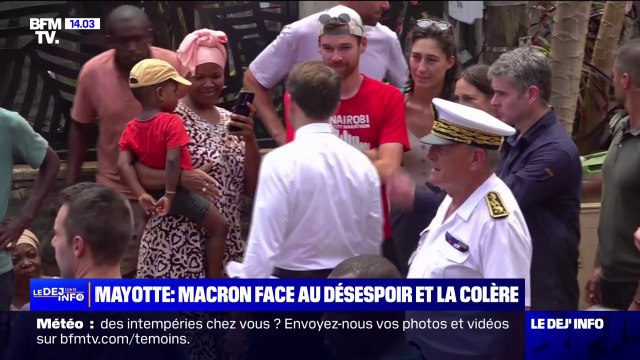 Mayotte: Emmanuel Macron face au désespoir des sinistrés du cyclone Chido