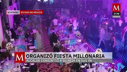 El actual presidente municipal de Ecatepec realiza fiesta millonaria a su hija de XV años