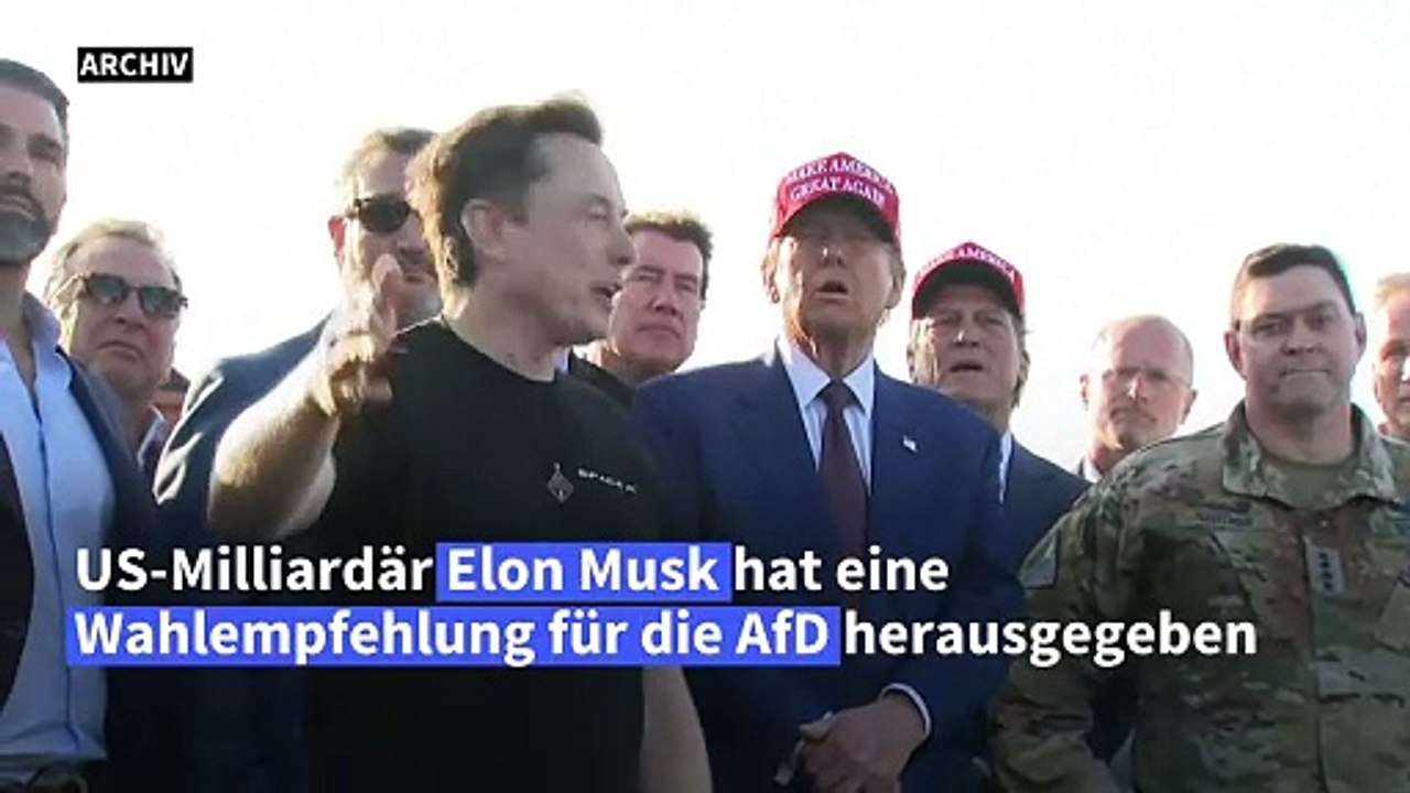 Scholz reagiert auf AfD-Wahlempfehlung von Elon Musk