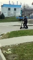 First time on an electric scooter