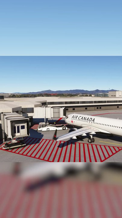 Beautiful Passenger Boarding Bridge: Air Canada A320neo at Barcelona-El Prat Airport (BCN), Barcelona, Spain #flights #fly #flightlovers #Canada #USA #Japan  #aviation #flying #FlyingLovers #aviationlovers