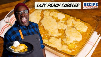 How to Make a Lazy Peach Cobbler