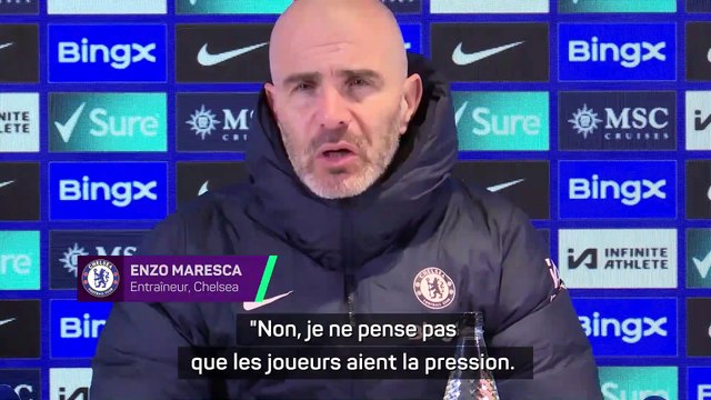 Maresca : Pas de pression pour mes joueurs