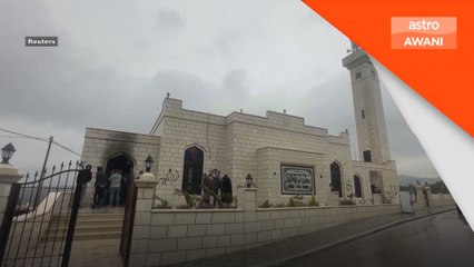 Rakyat Israel bakar masjid di Tebing Barat
