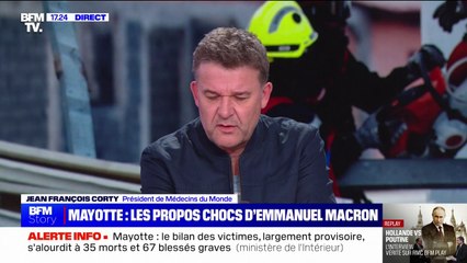 Mayotte: "On a créé les conditions d'une plus grande vulnérabilité à des phénomènes climatiques extrêmes", estime Jean-François Corty (président de Médecins du monde)