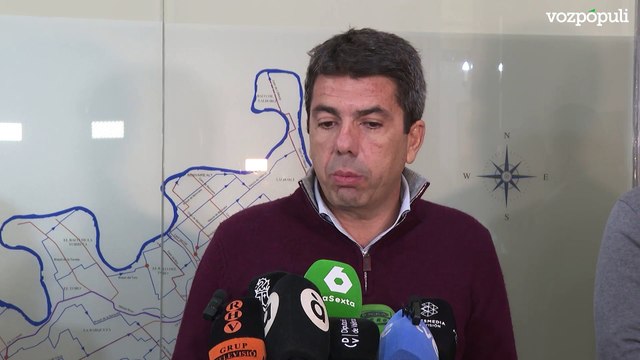 Mazón dice que recibió gritos e insultos en la bronca en Les Corts