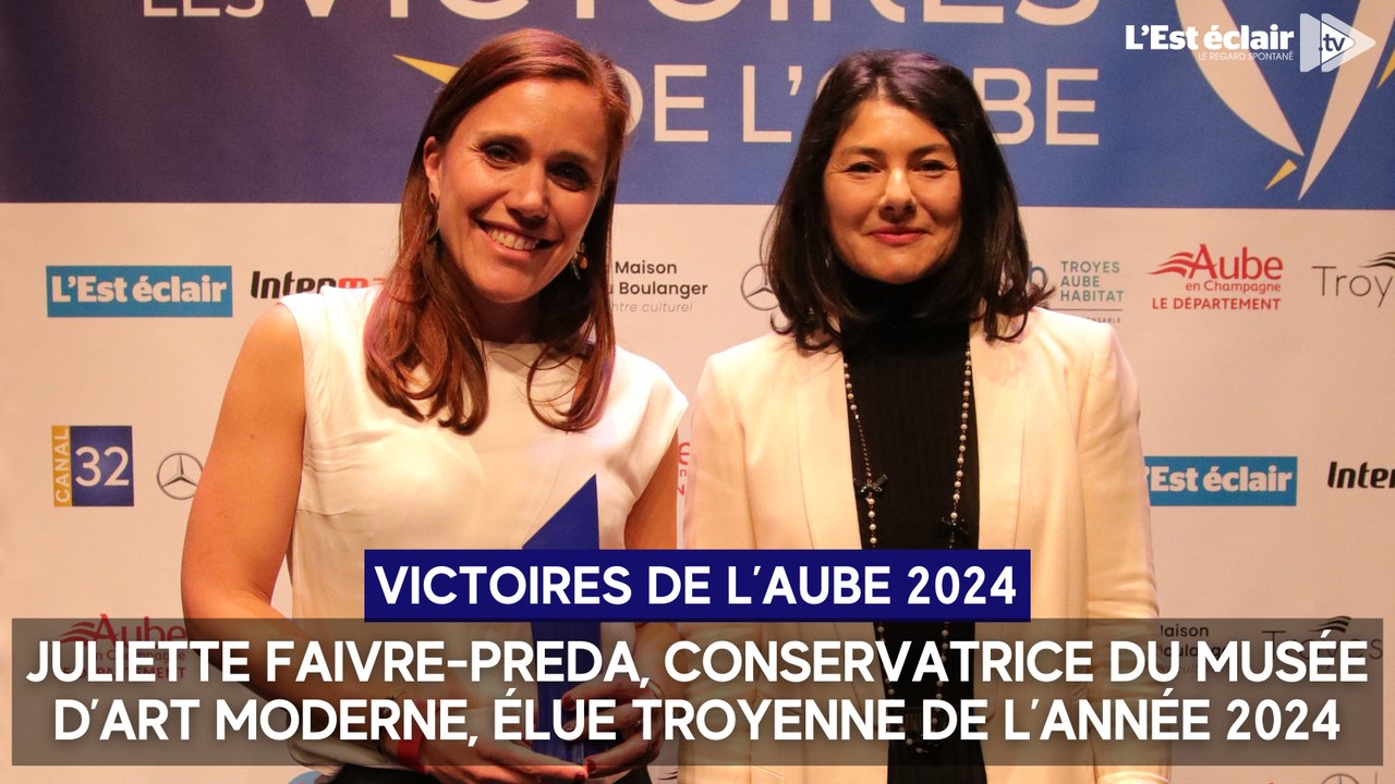 Juliette Faivre-Preda élue Troyenne de l'année 2024 lors des Victoires de l'Aube