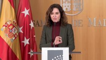 Isabel Díaz Ayuso, este viernes en la Asamblea de Madrid
