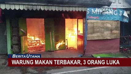 Kebakaran Melanda Warung Makan di Madiun, 3 Orang Alami Luka Bakar