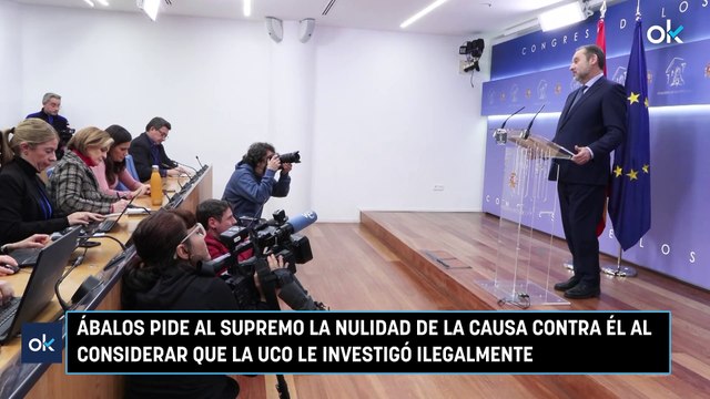 Ábalos pide al Supremo la nulidad de la causa contra él al considerar que la UCO le investigó ilegalmente