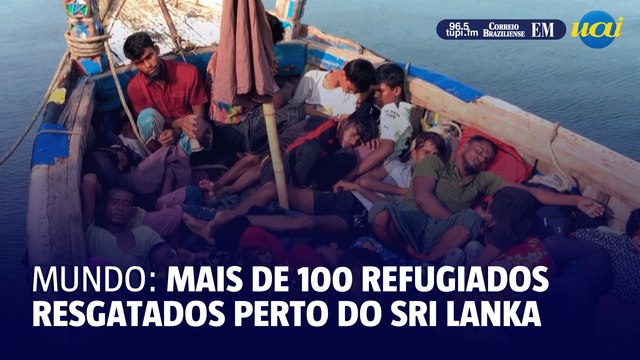 Mais de 100 refugiados rohingyas resgatados perto do Sri Lanka