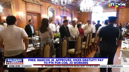 PBBM approves, hikes gratuity pay to P7-K for COS, JO workers