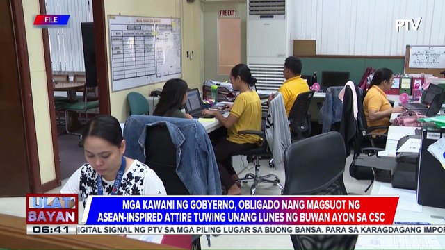 Mga kawani ng pamahalaan, obligado nang magsuot ng ASEAN-inspired attire tuwing unang Lunes ng buwan; mga COS at JO, hindi sakop ng kautusan
