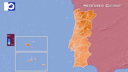 Uma gota fria provocará chuva forte na Madeira nos próximos dias