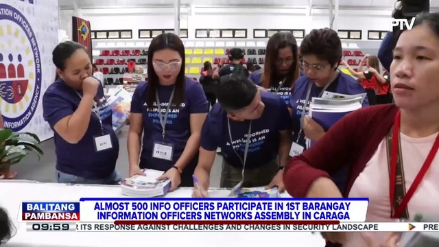 Almost 500 info officers participate in 1st Barangay Information Officers Networks Assembly in CARAGA