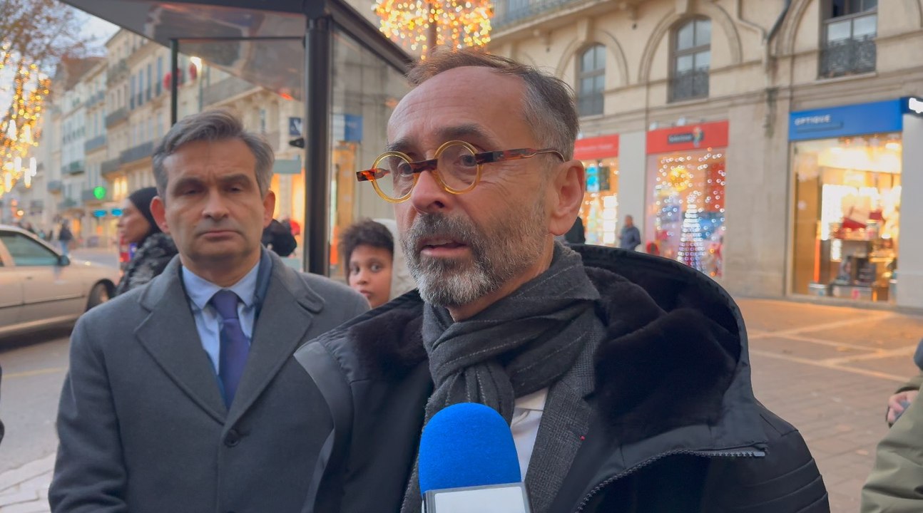 Robert Menard, maire de Béziers lors de l'opération place nette du 20 decembre 2024