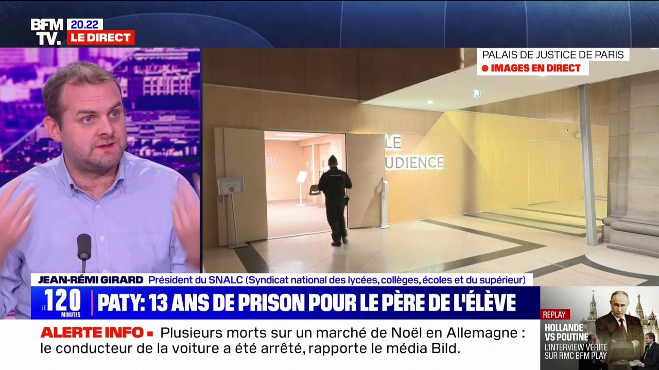 Procès Paty: "Le plus important était qu'ils soient déclarés coupables", assure le président du Syndicat national des lycées, collèges, écoles et du supérieur