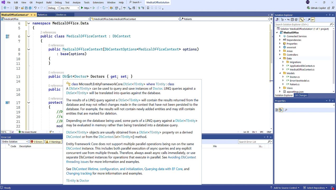 F24_PROG1322_02.1_Step 1 - Start the Medical Office Project