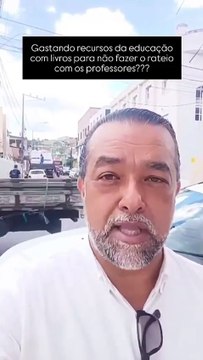 Vice-prefeito eleito de Santo Amaro questiona compra de livros em últimos dias de gestão