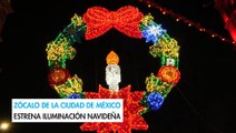 Zócalo de la Ciudad de México estrena iluminación navideña