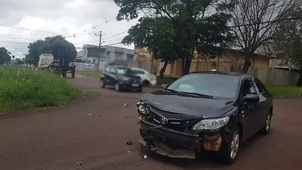 Voyage tomba após acidente com Corolla e Mobi no Coqueiral