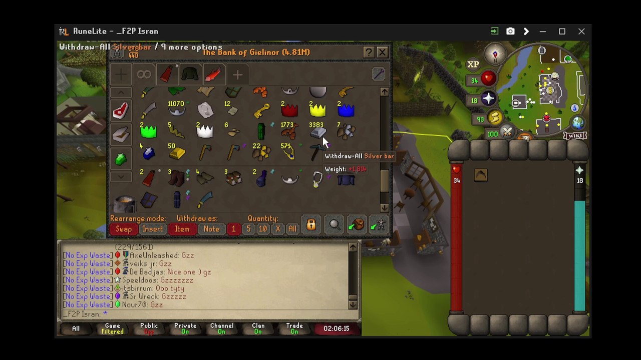 OSRS. Playing The Trade Parade Original song with the OSRS or 2015 version at the same time