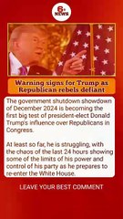 Warning signs for Trump as Republican rebels defiant