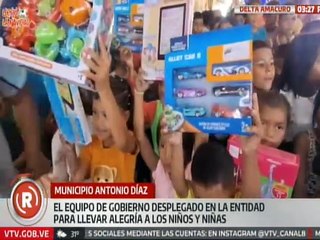 Delta Amacuro | Niños y niñas del mcpio. Antonio Díaz son beneficiados con entrega de juguetes