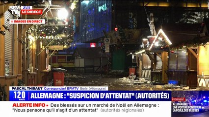 "Suspicion d'attentat" dans un marché de Noël en Allemagne: le suspect interpellé