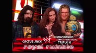 Triple H w/ Stephanie McMahon-Helmsley vs Cactus Street Fight WWF Title Match Royal Rumble 2000 23/1/00