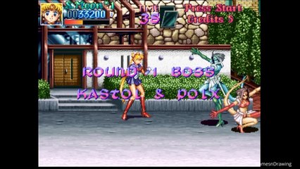 Retro Arcades Action Game Sailor Moon Game-play No Commentary