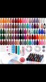 Lavender Violets 73 Pcs Gel Nail Polish Kit with U V Light, 45 Colors with Nail Primer,Base,Matte & Glossy Top Coat Builder Nail Glue Soak Off Nail tech Supplies Manicure Tools Gifts for Women LA06