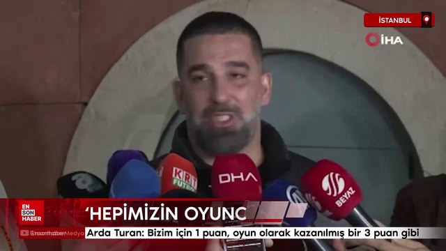 Arda Turan: Bizim için 1 puan, oyun olarak kazanılmış bir 3 puan gibi
