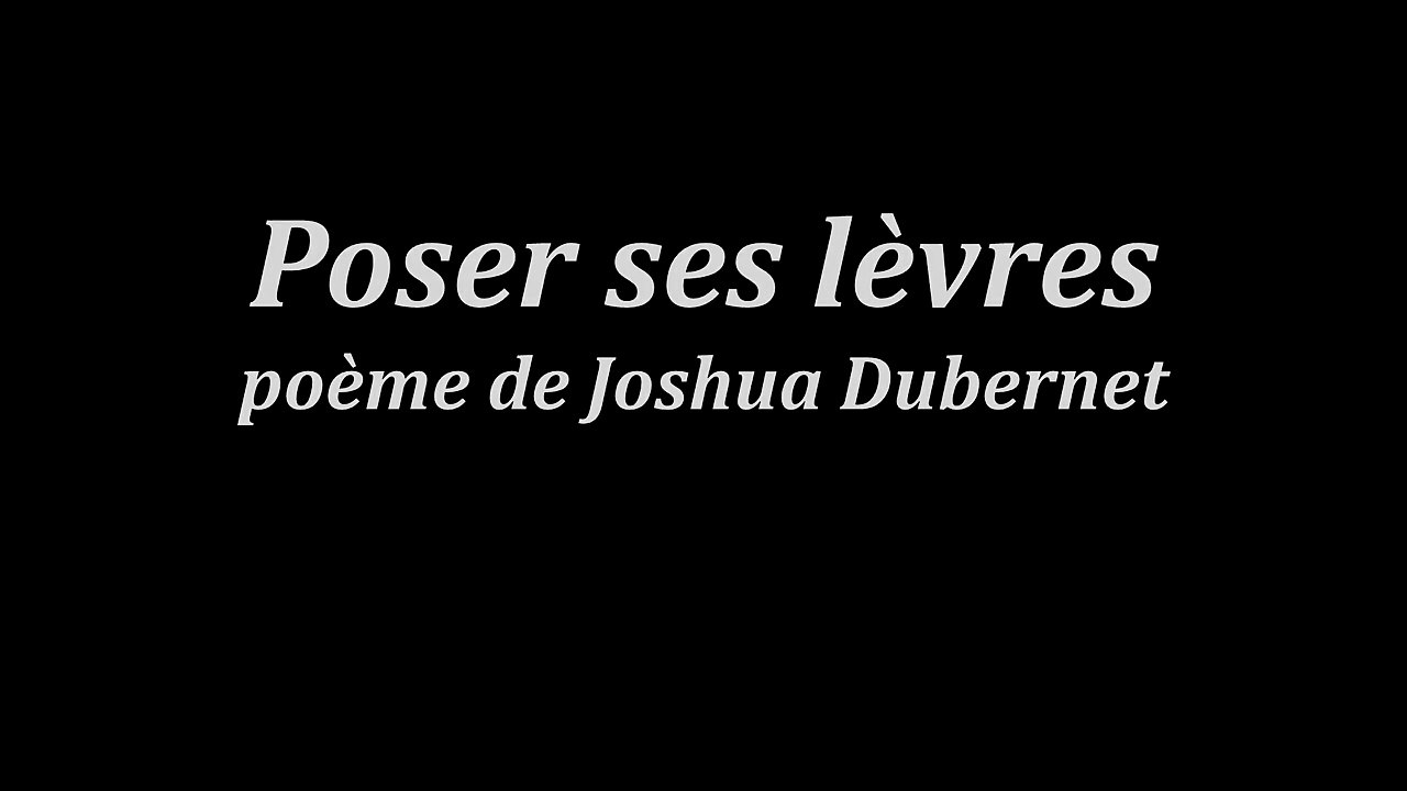 Poser ses lèvres