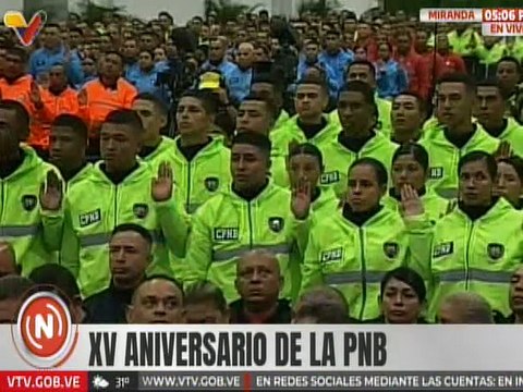 Vpdte. Sectorial Diosdado Cabello juramentó a funcionarios del CPNB en su XV Aniversario